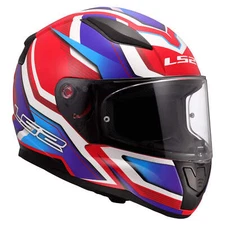 Full Face Helmet LS2 FF353 RAPID II Flitz Glossy White Blue Red