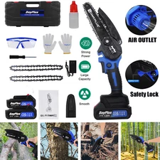 Brushless Motor Chainsaw,6 Inch Cordless Protable Chainsaw Rechargeable Battery