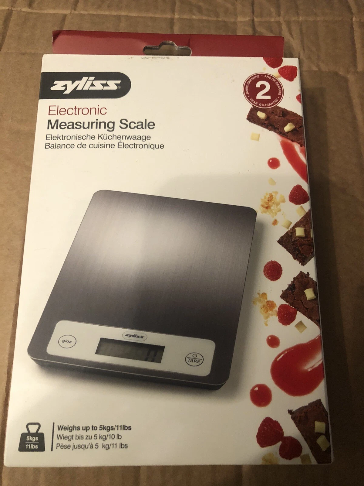 zyliss electronic Digital Kitchen 5kgs Measuring Scales Product E970048
Opens in a new window or tab
