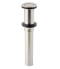 Signature Hardware PRESS POP-UP BATHROOM DRAIN No Overflow NICKEL GA3