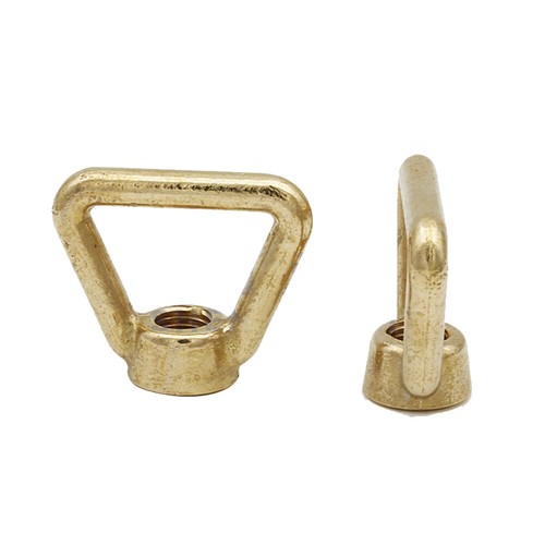 Ringmuttern Dreieck Messing Ösenmuttern Augenmuttern M10 M12 M14 M16 M20 M24 - Picture 4 of 5