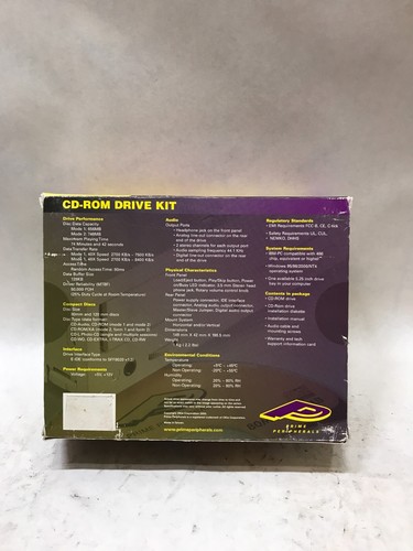 NEW! Prime Peripherals CD-Rom Drive Kit, NEW IBM/Windows 95 Vintage NIB E-IDE DW - 第 2/6 張圖片