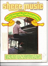 SHEEET MUSIC MAGAZINE------AUGUST 1985