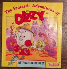DIZZY Instruction Manual NES Nintendo No Game Fine Condition 1991