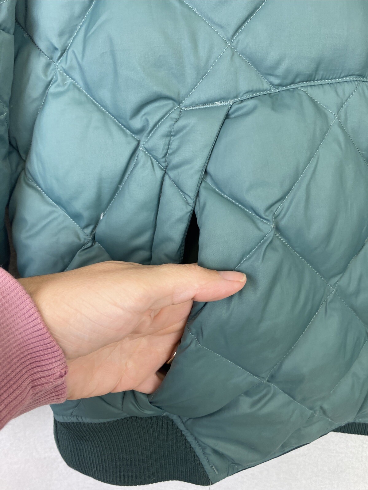 SACAI X NIKE Nike Bomber Giacca Uomo Extra Large Verde Reversibile Piumino Trapuntato Cappotto