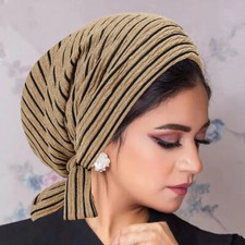 Muslim Women Turban Hijab Cancer Hat Chemo Cap Hair Loss Wrap Bonnet Headwear