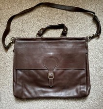 SageBrown insolita borsa in pelle marrone grande fatta a mano, usata pochissimo