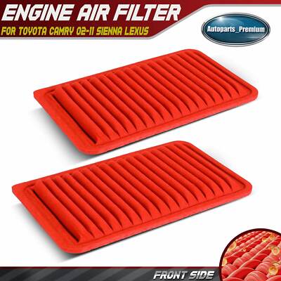 2x High Performance Engine Air Filter for Toyota Camry Highlander Lexus ES300