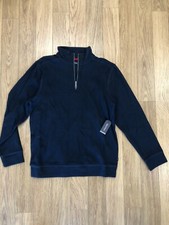 NEW-MEN'S NAUTICA CLASSIC FIT QUARTER-ZIP PULLOVER, NAVY, LARGE, K93075  64.00
