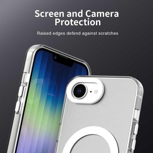 Cover Per iPhone 16e Candy Magsafe PC Hybrid TPU Custodia per telefono BIANCO - Foto 2 di 6