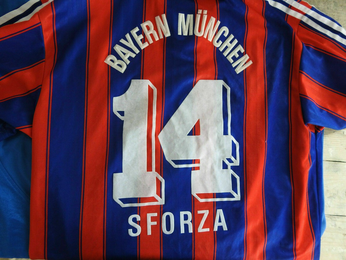 FC Bayern München 1995 1997 Home Jersey #14 Sforza Adidas Shirt T