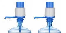 Set of 2 Manual Water Pump Dispensers for 5-6 Gal Barrels, Hand Press Water Pump