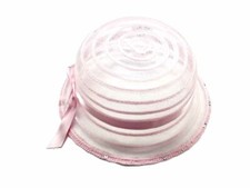 cappello rosa paillettes bambina elegante cerimonia bimba hat baby cildren