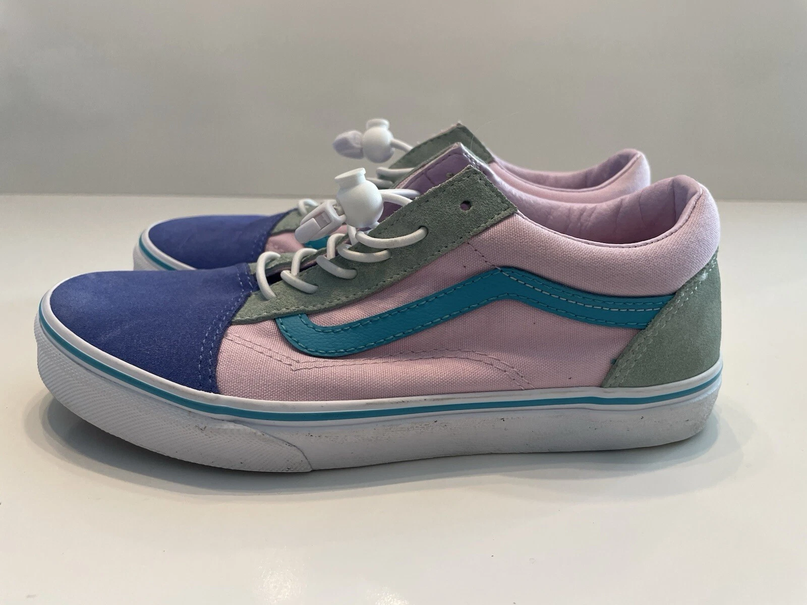 Scarpe da skateboard grandi bambini Vans Oldol Skoo Wardr color blocksciate scamos t