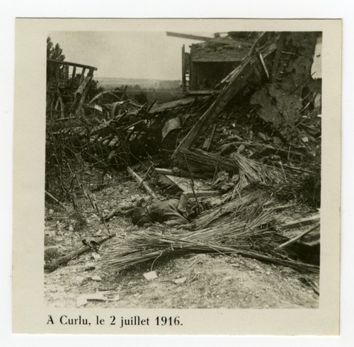 France WWI Curlu Freed Somme Battle Dead Soldier old SIP Photo 2 July 1916 - Picture 3 of 3