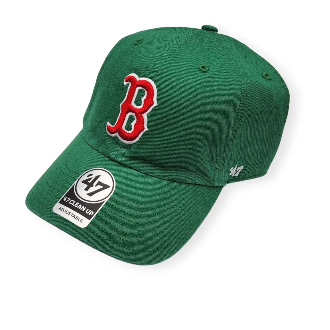47 Boston Red Sox Clean Up Kelly Green Adjustable Strap Hat Dad Cap
