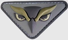 MILSPEC MONKEY OWL HEAD 3D MSM TACTICAL MILITARY ARMY DESERT PVC HOOK PATCH