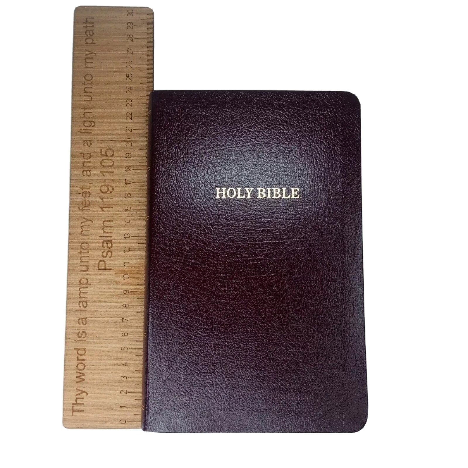 KJV Bible Reference Personal Size Giant Print Bonded Leather Burgundy Present