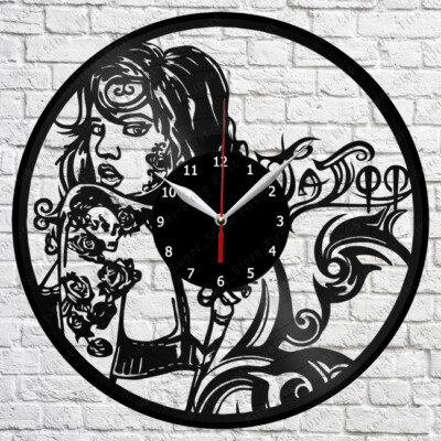 Tattoo shop Vinyl Record Wall Clock Art Decor Original Gift 12'' 30cm 1818