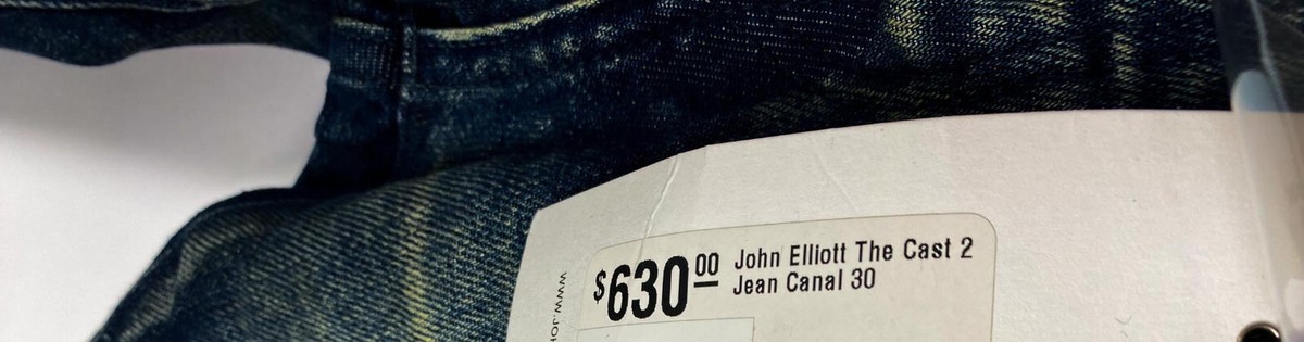 John Elliott Cast 2 Jeans Canal Blue Denim Jeans 29 30 31 John Elliott Cast 2 Jeans Canal Blue Denim Jeans 29 30 31