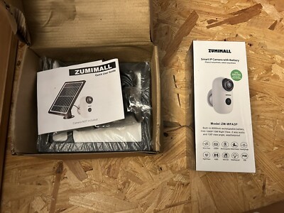 Zumimall Indoor & Outdoor Wireless Wi-Fi Bullet Camera With Solar Panel