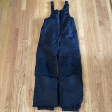 Champion Snow Ski Pants Bib Overall Style Black Youth Size M 8-10 Insulated
