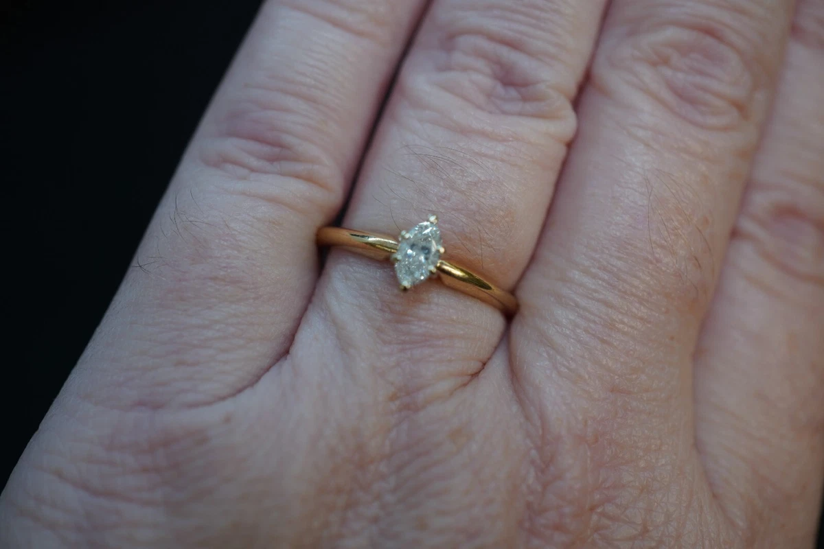 9ct Yellow Gold 0.25ct Diamond Engagement Ring