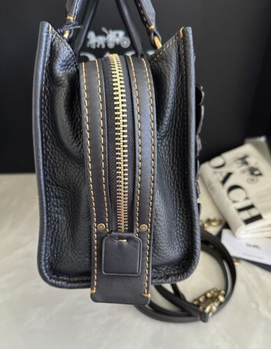 NWT COACH 1941 BUTTERFLY APPLIQUÉ BLACK/MULTI ROGUE 25 BAG 31225 RARE HTF - Picture 12 of 20