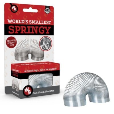 Worlds Smallest Springy Mini Metal Spring Retro Classic Kinderspielzeug