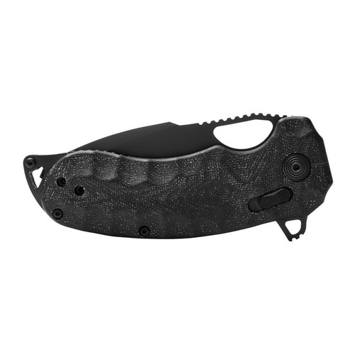 SOG Kiku XR Blackout Ambidextrous Pocket Black Folding Knife CTS XHP Steel - Picture 6 of 8
