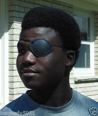 World's Best Eye Patch ADULT BLACK ,LASTS FOR YEARS , Replaceable Elastic