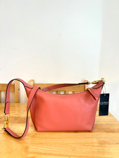 Image of Lauren Ralph Lauren Pink Leather Small Kassie Convertible Bag -BNWT FREE UK POST