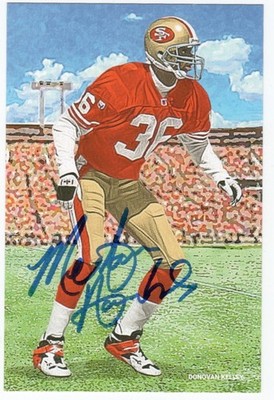 MERTON HANKS Signed Autographed Auto 4x6 Like Goal Line Art Card