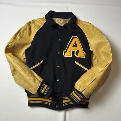 True Vintage 50's Holts Sporting Goods Letterman Varsity Jacket Football 38