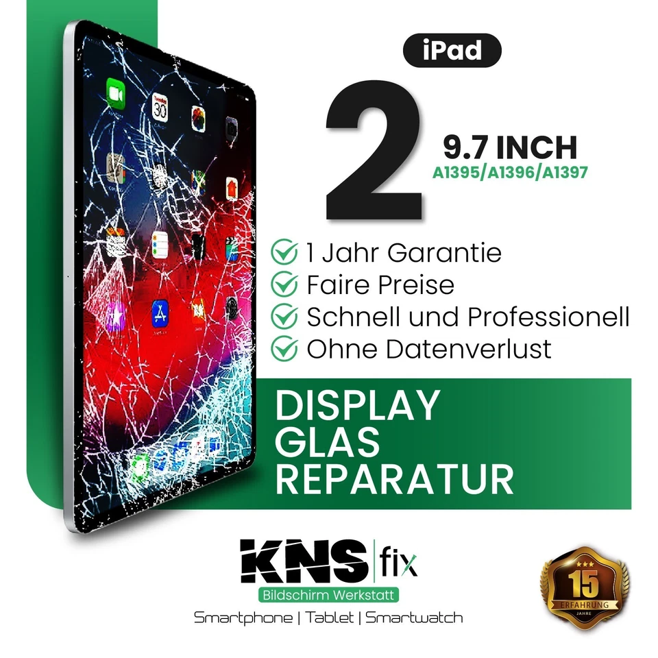 iPad Alle Modelle Display Frontglas Reparatur Glas Tausch✅ 24 Stunden! - Bild 4 von 4