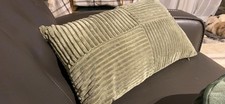 Sage Green Lumbar Throw Pillow Covers 12x20 Corduroy Farmhouse Accent Cushion