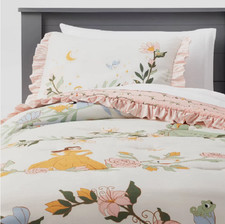 Disney Princesses Twin Comforter Set NWT Pink Ruffles So Charming