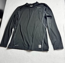 Nike Pro Combat Long Sleeve Shirt Size M Black Dri-FIT