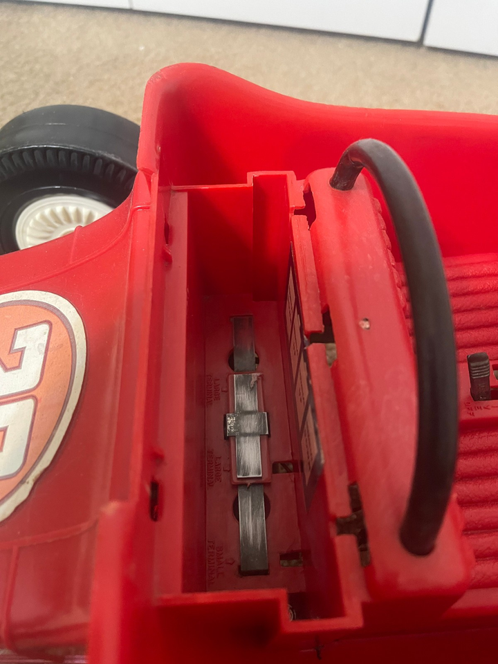 Vintage 1960’s Marx Big Red Hot Rod Battery Operated T Bucket Race Car ...