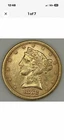 1882 $5 Liberty Head Gold Half Eagle Coin 90% Gold Pre-33 US Gold XF Detail