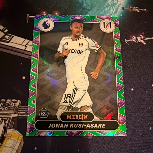 Topps Premier League Merlin 2026 Jonah Kusi-Asare Fulham RC #94 VHS Refractor