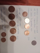 Lot of Austrian coins.- KM 2875: 5 Groschen, 1962- KM 2885: 50 Groschen,