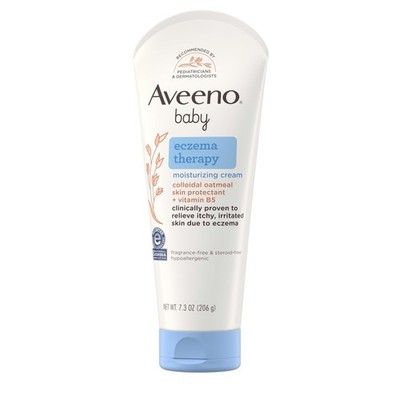 Aveeno Baby Eczema Therapy Moisturizing Cream, Natural Colloidal Oatmeal