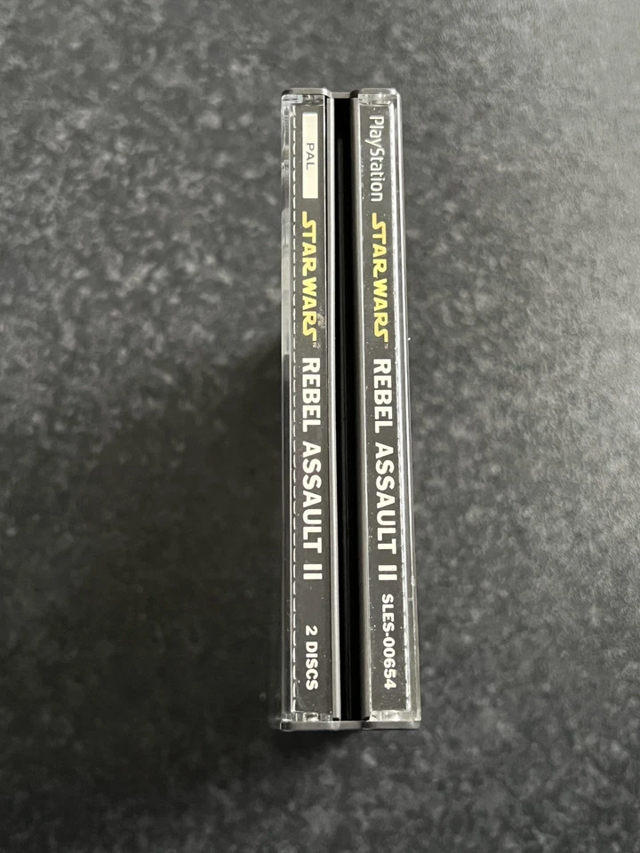 Star Wars Rebel Assault 2 II PS1 (COMPLETE) RARE BIG BOX PlayStation black label - Image 2 of 4