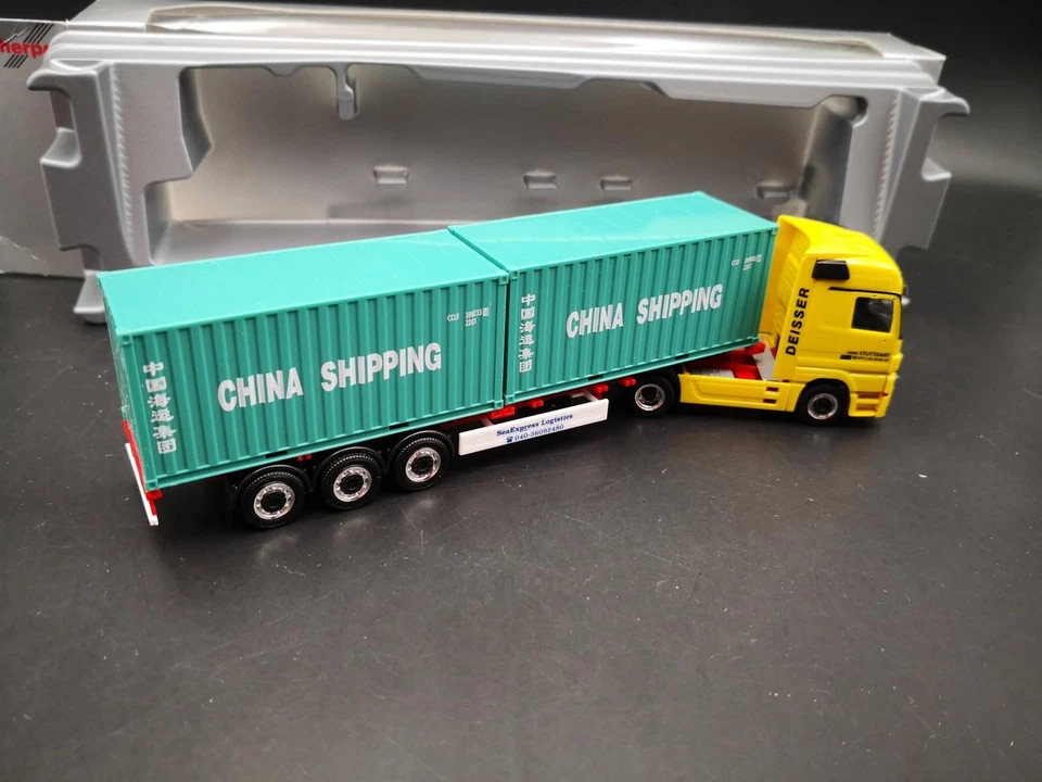 Herpa MB Actros MP3 Deisser China Shipping Container Sattelzug *Vi1001-4-3000 - Bild 3 von 4