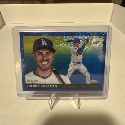 2025 Topps Chrome Platinum Freddie Freeman Blue Mini-Diamond Refractor /199 #79