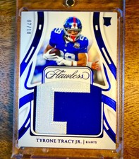 Tyrone Tracy Jr #’d 7/10 🔹Blue Sapphire 🔹Flawless RC 2024 Patch