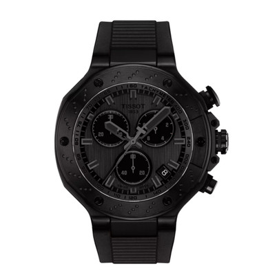Tissot T-Race Quartz Dark Grey Dial Black PVD 45mm Men's Watch T1414173706100