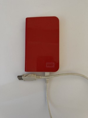WD 160GB tragbare externe Festplatte USB 2.0 rot getestet funktioniert