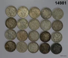 ROLL OF MIXED PRE 1921 MORGAN AND PEACE SILVER DOLLARS VF-XF SOME CULLS #14981